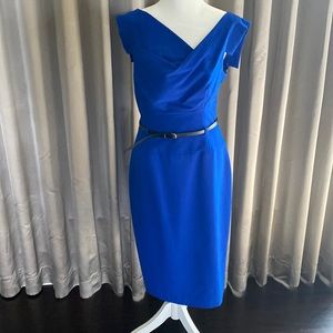 Black Halo Jackie O dress size 10 Royal Blue